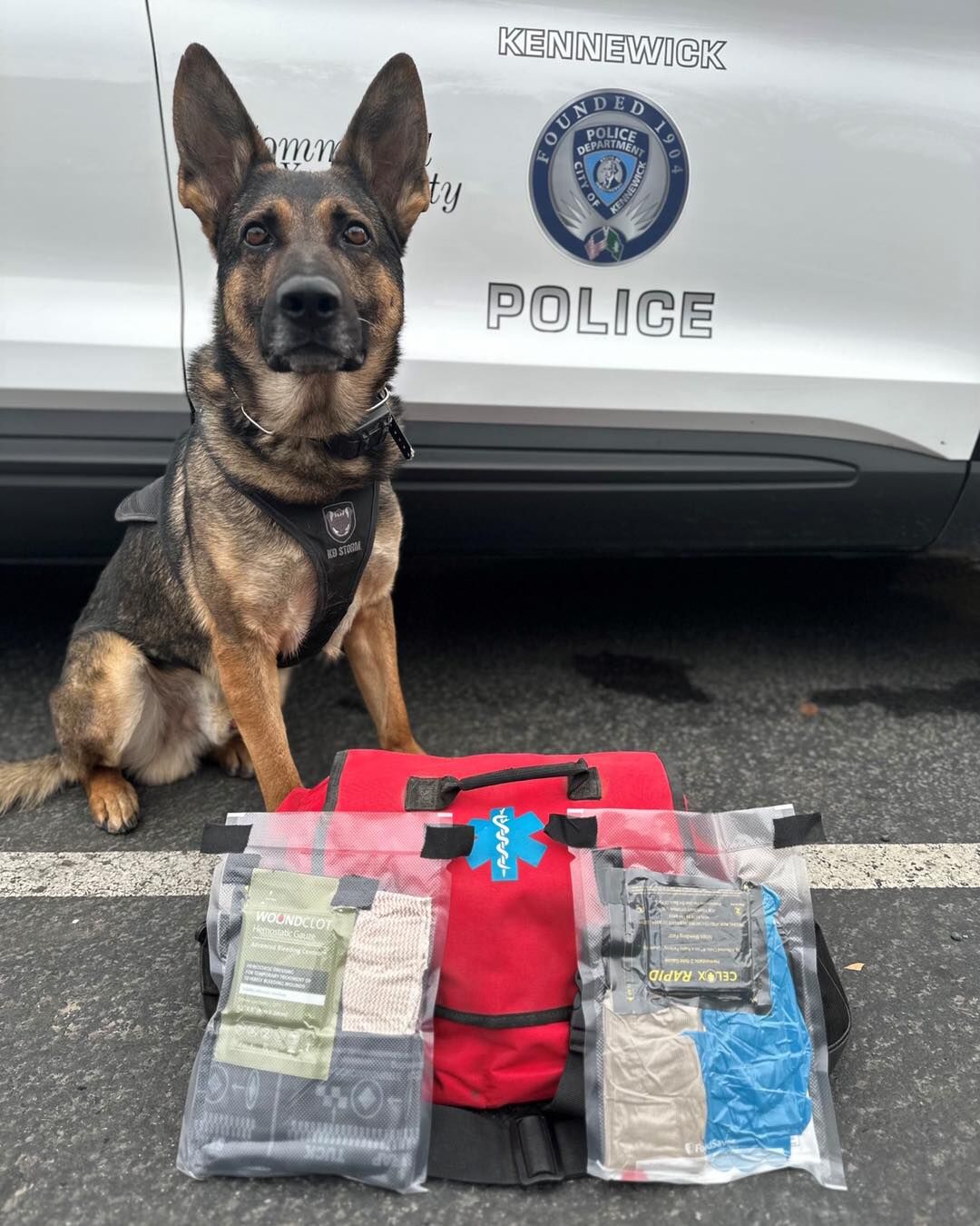 Tri-Cities K-9 handlers now carry first aid kits
